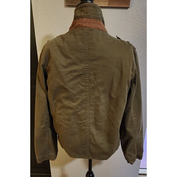 Jachs New York Utility Jacket Mens Size Small Olive Green 100% Cotton - Picture 3 of 9